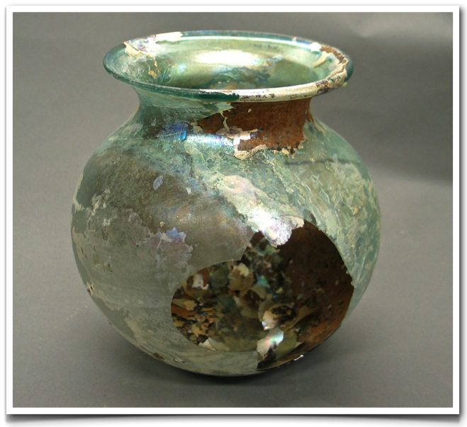Roman Glass Vase Art And Antiques Restoration And Conservation